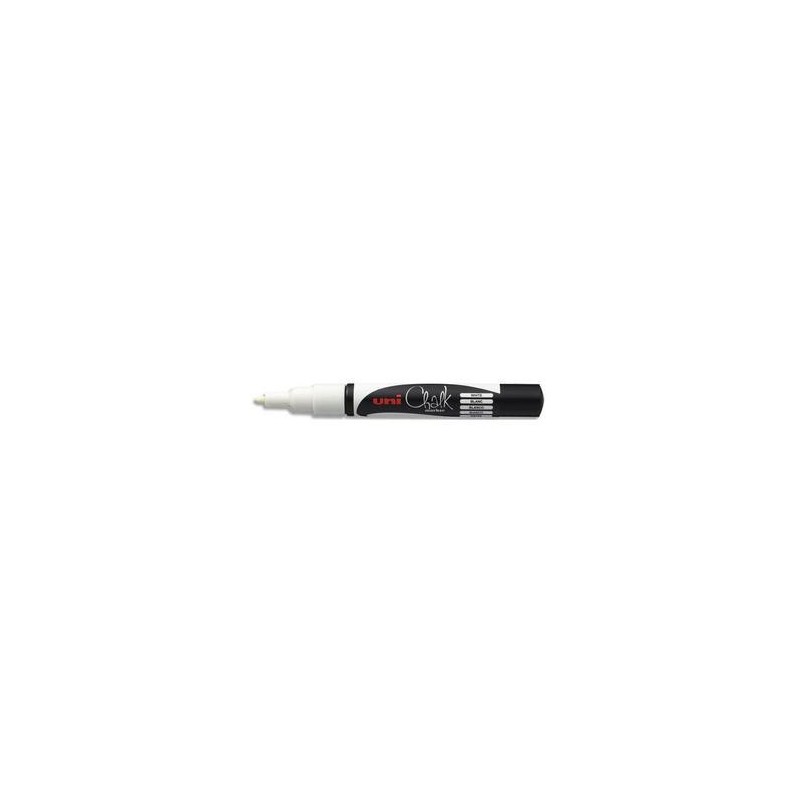 Marqueur Craie -Uni-Ball - Blanc - Pointe Ogive - Trait 0,9 à 1,3mm Marqueur Craie -Uni-Ball - Blanc - Pointe Ogive - Trait 0,9 à 1,3mm