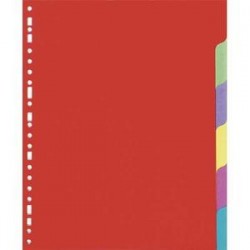 Intercalaires - jeu de 6 touches - 5 Etoiles - Format A4 - carte lustrée 225g - Perfo. 23 trous