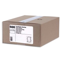1er PRIX - Boite de 500 enveloppes - Auto adhésive - DL - fenêtre 35mm - 80g