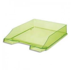 Corbeille à courrier cristal - 25.5 x 6.5 x 34.8 - Vert - HAN 1026-X-27
