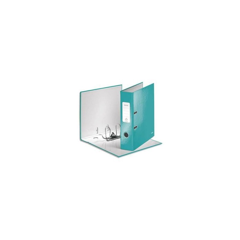 Classeur à levier WOW - Dos rond de 8cm - 31,8x28,5 - Menthe - LEITZ