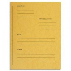 P/25 Doss PLAIDOIRIE - Carte - Jaune - EXACOMPTA