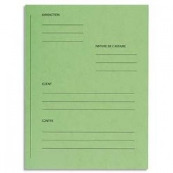 P/25 Doss PLAIDOIRIE - Carte - Vert - EXACOMPTA