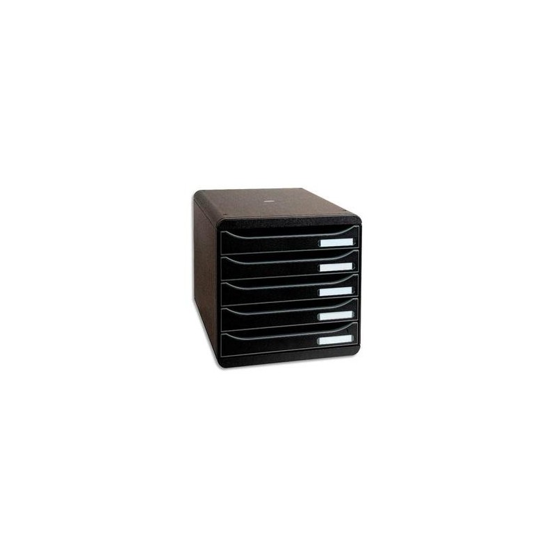 Module - BIG BOX PLUS - 5 Tiroirs - Noir - EXACOMPTA Module - BIG BOX PLUS - 5 Tiroirs - Noir - EXACOMPTA