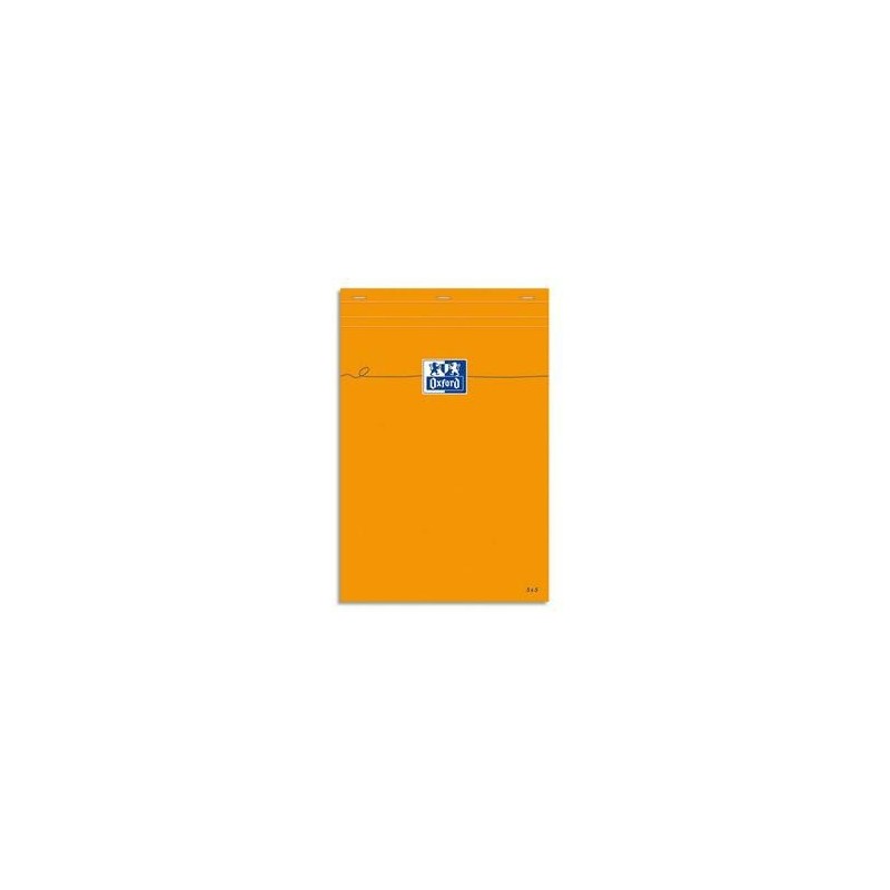 Bloc - Orange - 21X31,8cm - A4+ - 5X5 - 160P -OXFORD Bloc - Orange - 21X31,8cm - A4+ - 5X5 - 160P -OXFORD