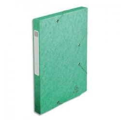 Chem/3 Rab+Elast - CARTOBOX - D2,5cm - Vert - EXACOMPTA