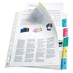 Sachet / 6 poch Intercal Perf - A4 - PP - ESSELTE