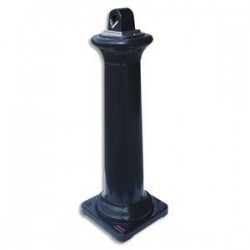 Cendrier Extérieur - 35,5x106,7x35,5cm - Noir - RUBBERMAID