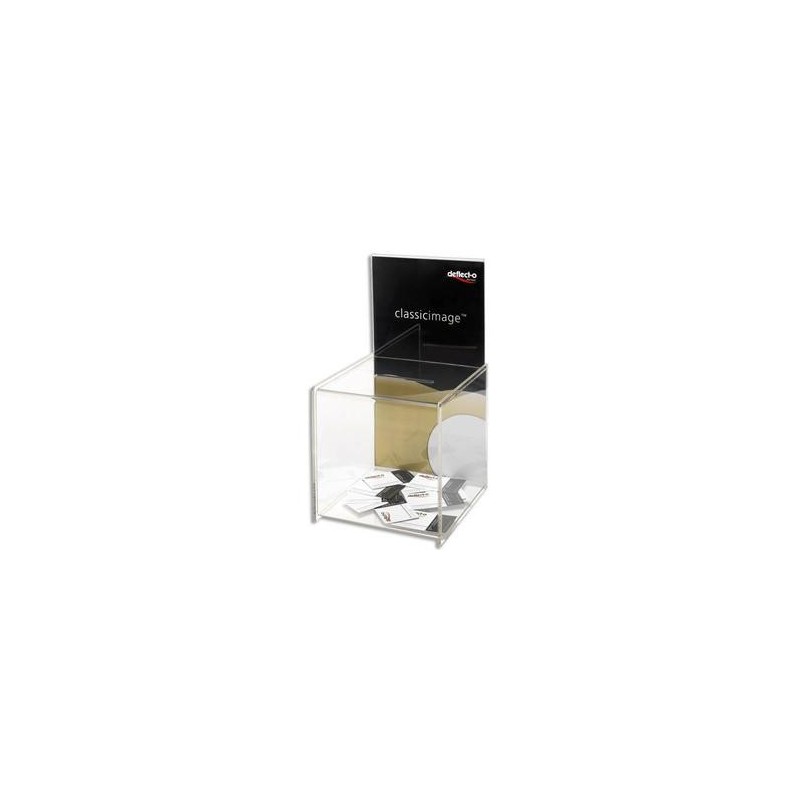 Urne avec Porte affiche - 37,5x20,3cm - DEFLECTO Urne avec Porte affiche - 37,5x20,3cm - DEFLECTO