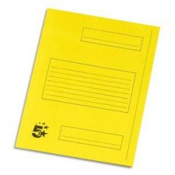 Pqt 50 sous dossiers pour Dos Suspendus - 2 Rab - Jaune - 5 ETOILES