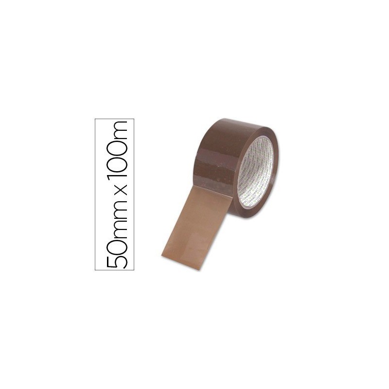 Ruban adhésif q-connect polypropylène 100mx50mm pour un emballage silencieux coloris havane. Ruban adhésif q-connect polypropylène 100mx50mm pour un emballage silencieux coloris havane.