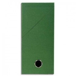 EXACOMPTA Boîte de transfert, carton rigide recouvert de papier toilé, dos 12 cm, 34x25,5 cm, vert
