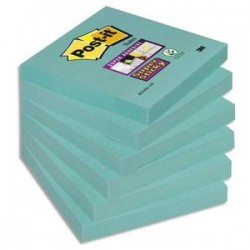 POST-IT Lot de 6 blocs Super Sticky 90 feuilles vert olive 76 x 76 mm