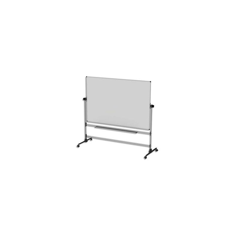 BI-OFFICE Tableau pivotant Earth-it double face émaillée Dimensions : L120 x H90 cm coloris gris/noir BI-OFFICE Tableau pivotant Earth-it double face émaillée Dimensions : L120 x H90 cm coloris gris/noir
