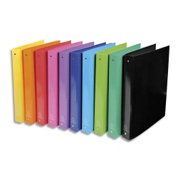 EXACOMPTA Classeur 4 anneaux Ø30mm IDERAMA en carte 18/10ème. Dos 4 cm, format A4. Coloris assortis