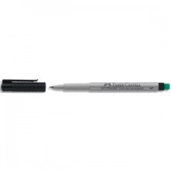 FABER CASTELL Feutre MULTIMARK pour écriture sur CD/DVD, pointe super fine, encre noire soluble