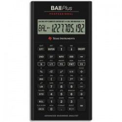 TEXAS INSTRUMENTS Calculatrice financière BA II Plus Pro