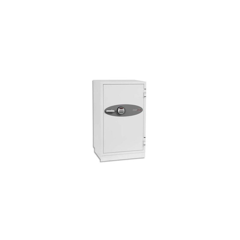 PHOENIX Coffre-fort ignifugé 2h acier 145 litres serrure à code fire fighter L65,5 x H114 x P56 cm blanc