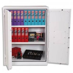 PHOENIX Armoire forte ignifugé serrure elec 359 litres - Dimensions : L93xH122xP52 cm col gris FS1512E