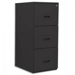 PIERRE HENRY Classeur pour dossiers suspendus 3 tiroirs - Dimensions : L41,8 x H99,2 x P54,1 cm noir