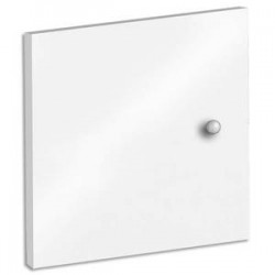MT INTERNATIONAL Lot de 2 Portes + Fonds pour multi-cases MT1 Elégance - Dim. L32,5 x H33 x P1,6 cm blanc