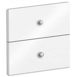 MT INTERNATIONAL Lot de 2 tiroirs + fonds pour multi-cases MT1 Elégance Dim L32,5 x H16,5 x P1,6 cm blanc