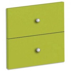 MT INTERNATIONAL Lot de 2 tiroirs + fonds pour multi-cases MT1 Elégance Dim. L32,5 x H16,5 x P1,6 cm vert