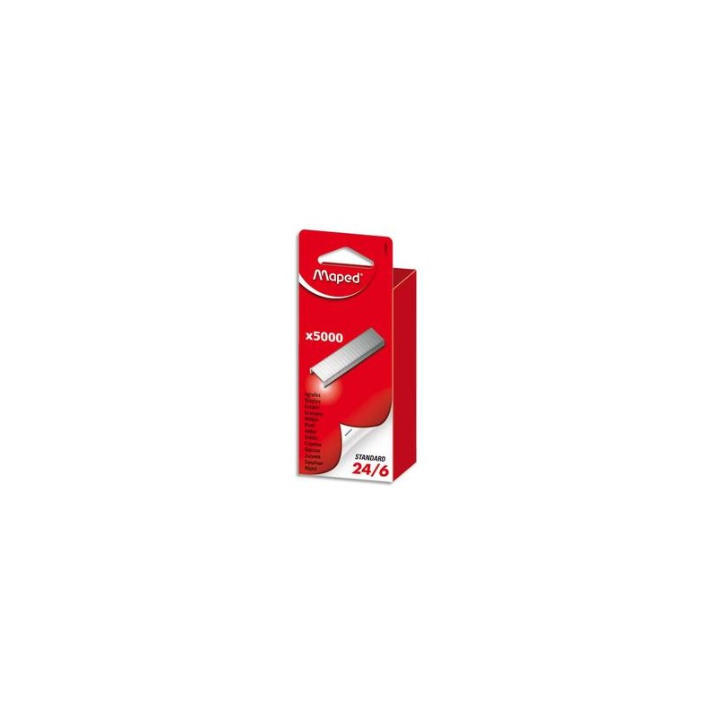 MAPED de 5 000 agrafes 24/6 boîte brochable. 324401 MAPED de 5 000 agrafes 24/6 boîte brochable. 324401