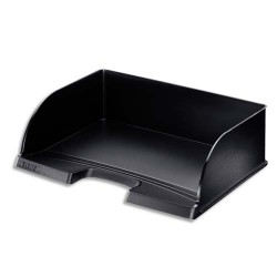 LEITZ Corbeille à courrier à l'Italienne Leitz Plus Jumbo - Noir - L36,3 x H10,3 x P27,3 cm