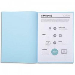 EXACOMPTA Paquet de 250 sous-chemises SUPER en carte 60g coloris bleu clair