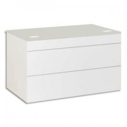 GAUTIER Plan d'accueil bas L120 cm Sunday - Dimensions L120 x H74 x P83 cm coloris gris