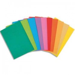 EXACOMPTA Paquet de 100 sous-chemises BAHIA en carte 80 grammes assortis