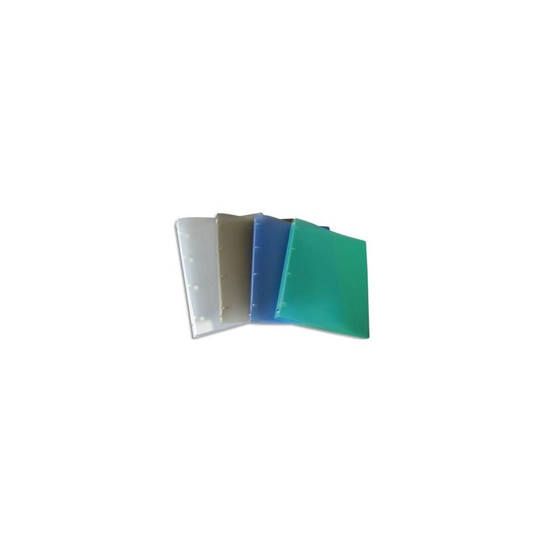 NEUTRE Classeur 4 anneaux polypropylène dos 2 cm Assortis translucide Fun