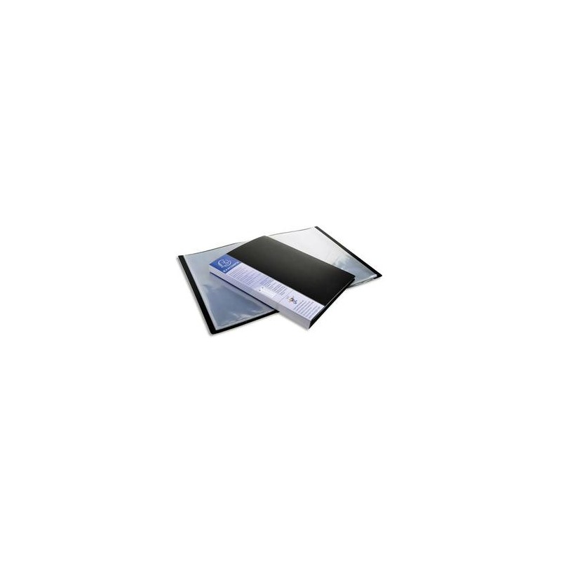 EXACOMPTA Protège-documents UPLINE en polypropylène opaque. 40 vues, 20 pochettes. Coloris noir. EXACOMPTA Protège-documents UPLINE en polypropylène opaque. 40 vues, 20 pochettes. Coloris noir.