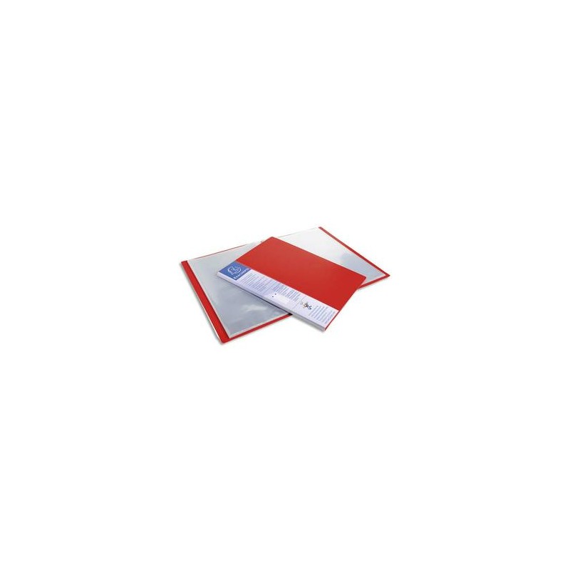 EXACOMPTA Protège-documents UPLINE en polypropylène opaque. 80 vues, 40 pochettes. Coloris rouge. EXACOMPTA Protège-documents UPLINE en polypropylène opaque. 80 vues, 40 pochettes. Coloris rouge.