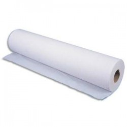 HYGIENE Lot de 12 Rouleaux Draps d'examen 2 plis 135 formats 34 x 50 cm - L45,9 m, bobine D10,5 cm blanc