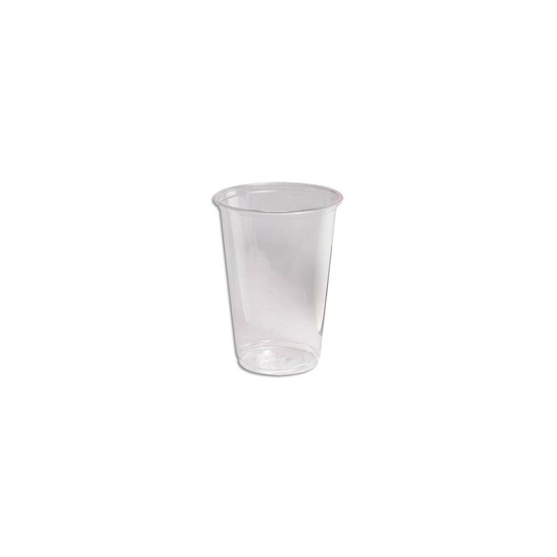 HUHTAMAKI Sachet de 100 gobelets 20 cl transparent Biodég.en Polyactide Hauteur 9,6 cm Diamètre 7,03 cm HUHTAMAKI Sachet de 100 gobelets 20 cl transparent Biodég.en Polyactide Hauteur 9,6 cm Diamètre 7,03 cm