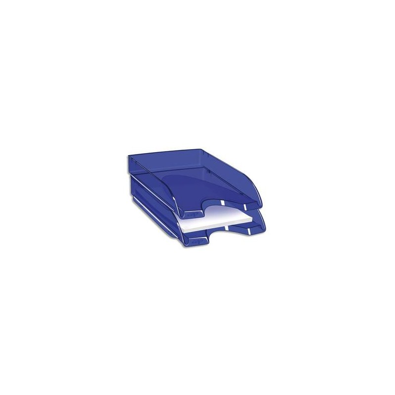 CEP Corbeille à courrier Happy bleu électrique transparent. Dimensions : L34,5 x H6,4 x P26 cm CEP Corbeille à courrier Happy bleu électrique transparent. Dimensions : L34,5 x H6,4 x P26 cm