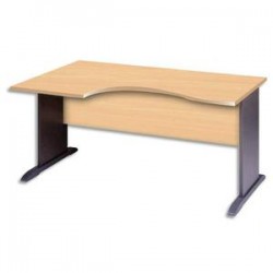 MT INTERNATIONAL Bureau compact Syracuse pied L retour gauche Hêtre
