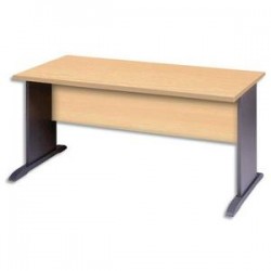 MT INTERNATIONAL Bureau droit Syracuse pied L 1400x800x740 Hêtre