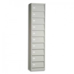 MT INTERNATIONAL Colonne à 10 clapets gris 383x283x158