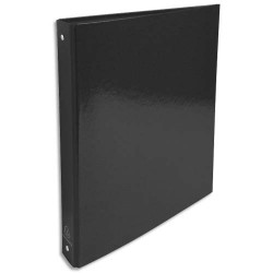 EXACOMPTA Classeur 4 anneaux Ø30mm IDERAMA en carte 18/10ème. Dos 4 cm, format A4. Coloris noir