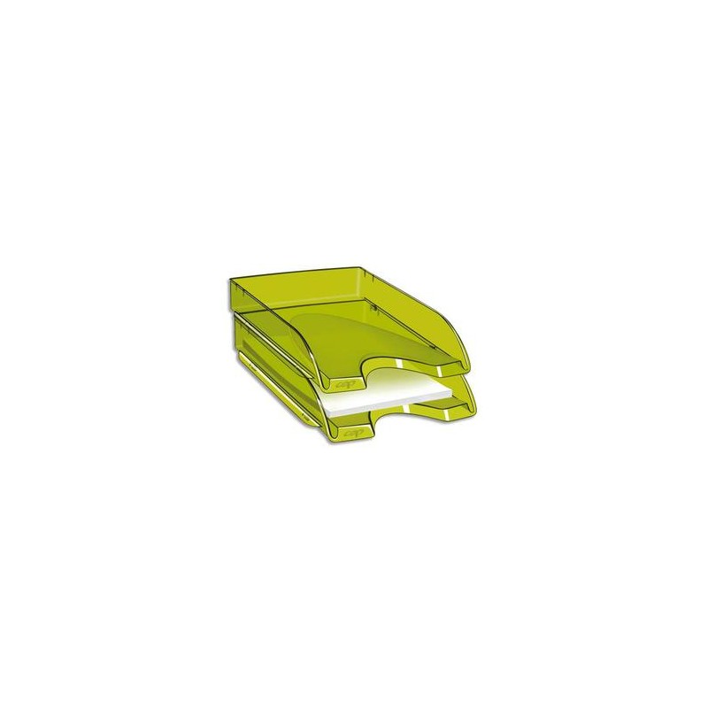 CEP Corbeille à courrier Happy vert bambou transparent. Dimensions : L34,5 x H6,4 x P26 cm CEP Corbeille à courrier Happy vert bambou transparent. Dimensions : L34,5 x H6,4 x P26 cm