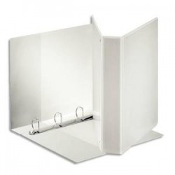 ESSELTE Classeur à couverture personnalisable sur trois faces PP blanc - dos de 6,5 cm