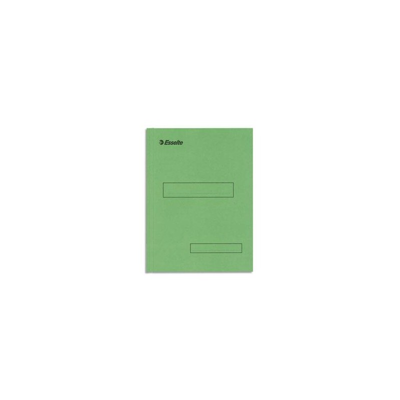 ESSELTE Boîte de 100 sous-dossiers 160g à 2 rabats vert Scor , pour dossiers armoire et tiroir ESSELTE Boîte de 100 sous-dossiers 160g à 2 rabats vert Scor , pour dossiers armoire et tiroir