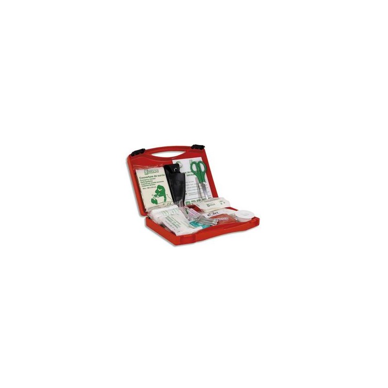 LABORATOIRES ESCULAPE Trousse de premiers secours BTP 5 - pour chantiers de 1 à 5 personnes LABORATOIRES ESCULAPE Trousse de premiers secours BTP 5 - pour chantiers de 1 à 5 personnes