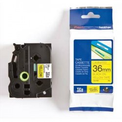 BROTHER Ruban pour PTOUCH laminé noir/jaune 36mmx8m TZE661