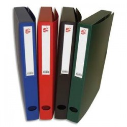 5 ETOILES Boîte de classement dos de 4 cm, en polypropylène 7/10e assortis