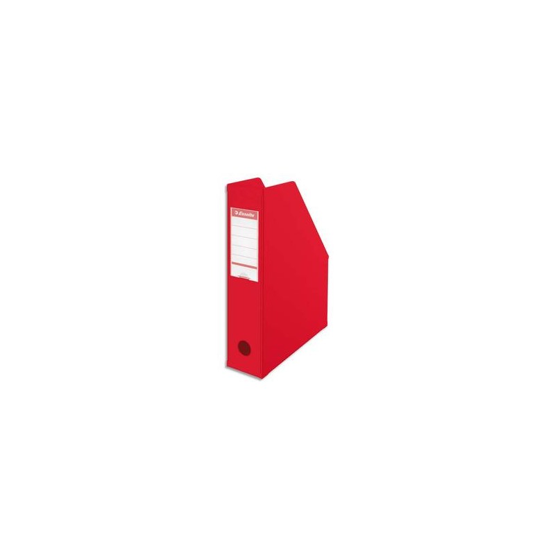 ESSELTE Porte-revues en PVC soudé , dos de 7 cm, rouge ESSELTE Porte-revues en PVC soudé , dos de 7 cm, rouge