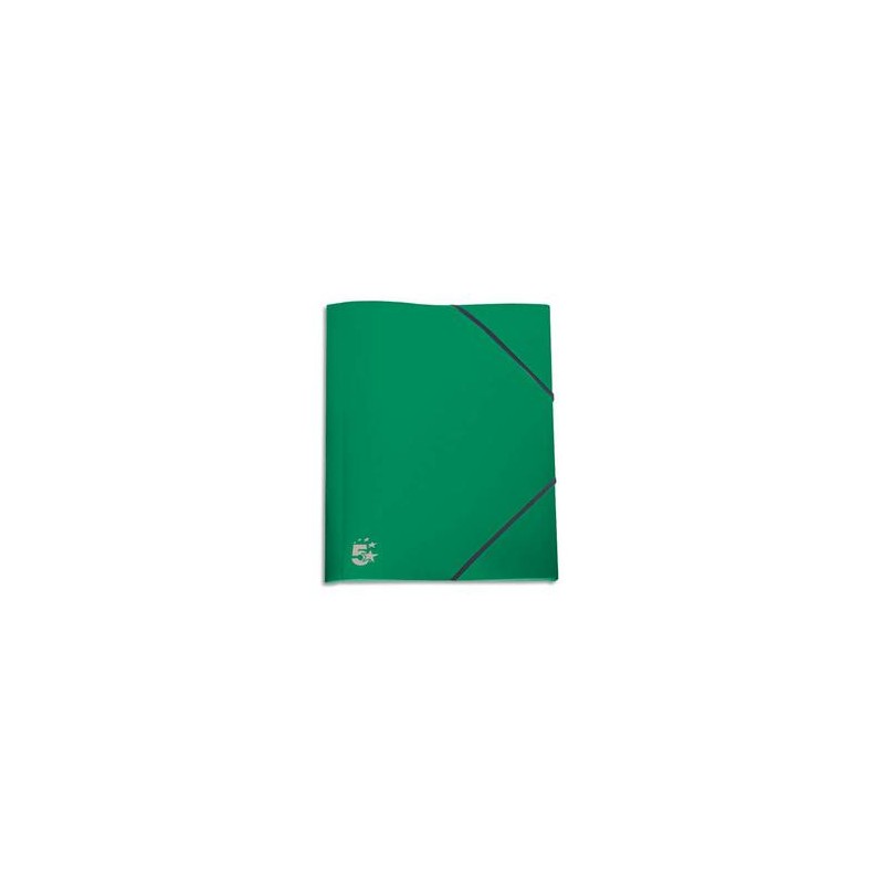5 ETOILES Chemise 3 rabats et élastique en polypropylène 4/10e vert 5 ETOILES Chemise 3 rabats et élastique en polypropylène 4/10e vert
